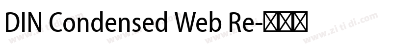 DIN Condensed Web Re字体转换